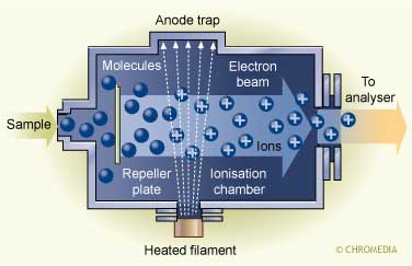 The ionisation principle of the EI technique
